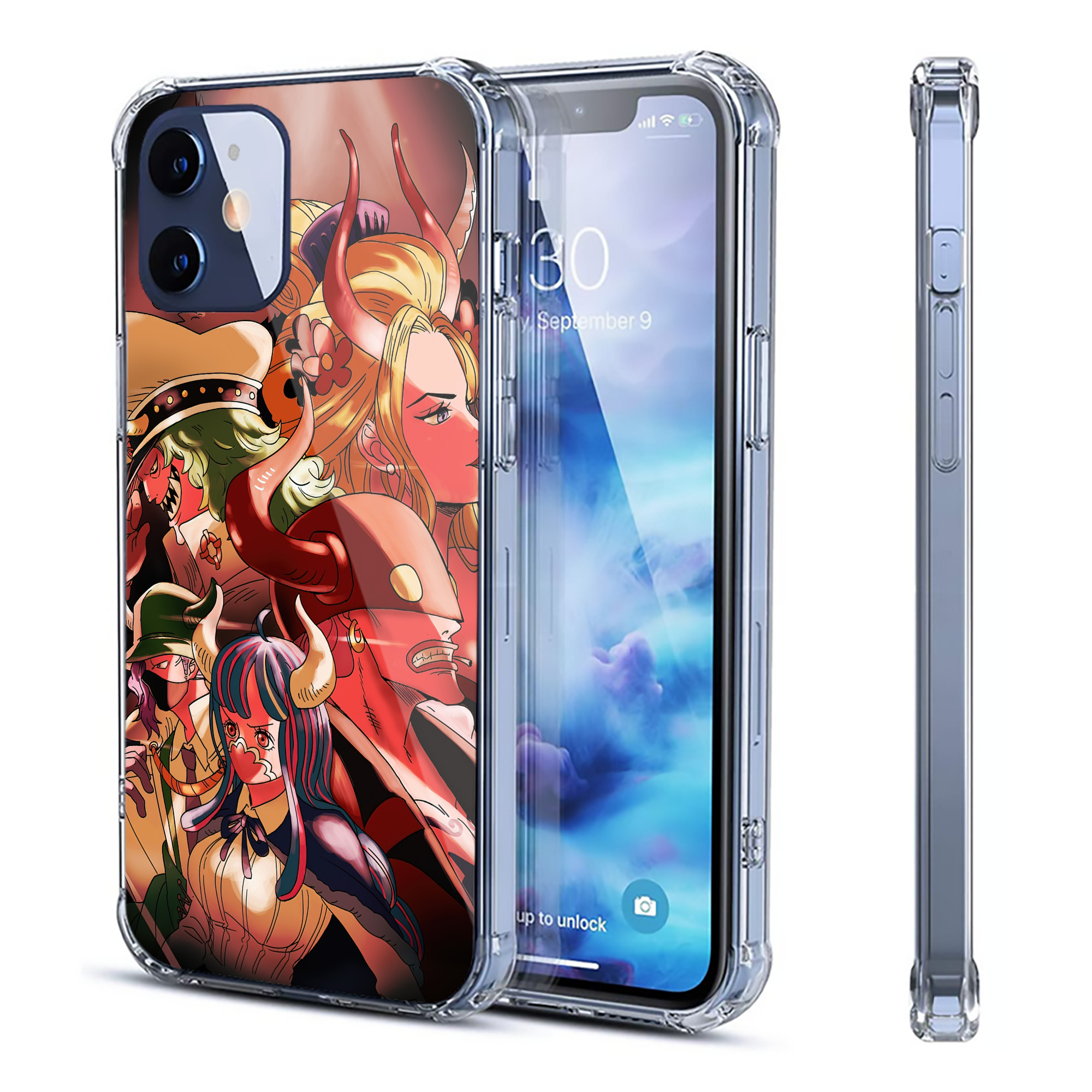 （画像用） ワンピース ONE PIECE 【iPhone 12シリーズ対応】透明スマホケース（クリアソフトケース）